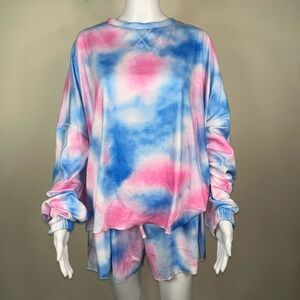 Zen Lily 2-piece Tie-Dye SOFT Pajama Set 2XL
